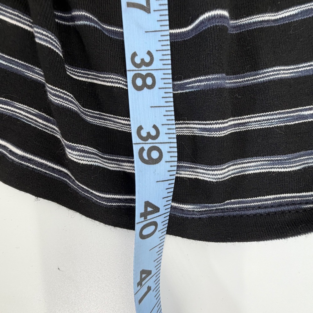 White House Black‎ Market Striped Ruched Sheath Dress Black White Square Neck L - Picture 7 of 7